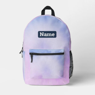 Nom personnalisé Pastel Tie Dye Sac à dos