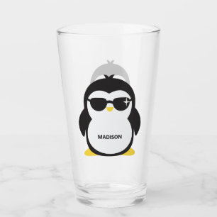 Nom personnalisé Pingouin en verre
