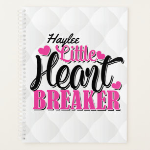 Nom personnalisé Pink Little Heart Breaker
