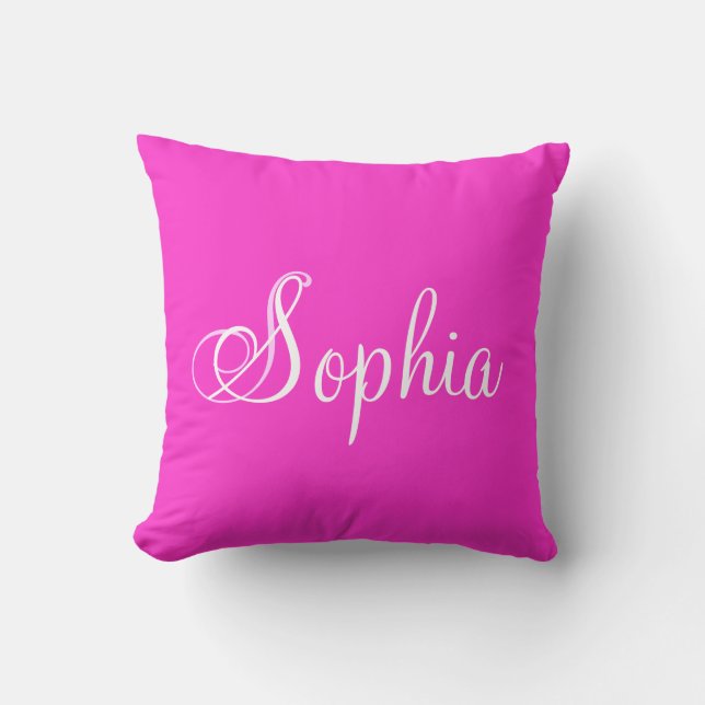 Nom personnalisé Princesse Sophia Coussin (Recto)