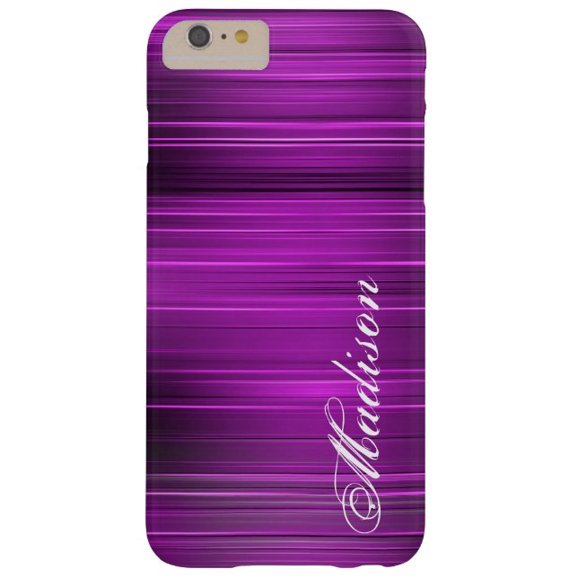 Nom personnalisé Purple iPhone 6 Plus Coque (Dos)