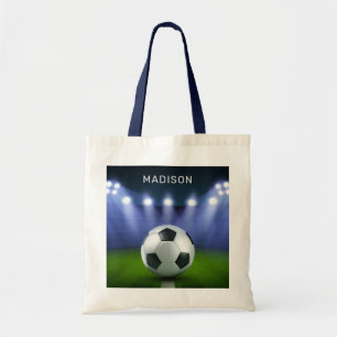 Nom personnalisé sacs fourre-tout de stade de foo