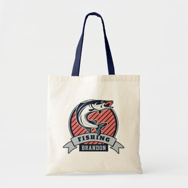 Nom personnalisé sacs fourre-tout Fisher (Devant)