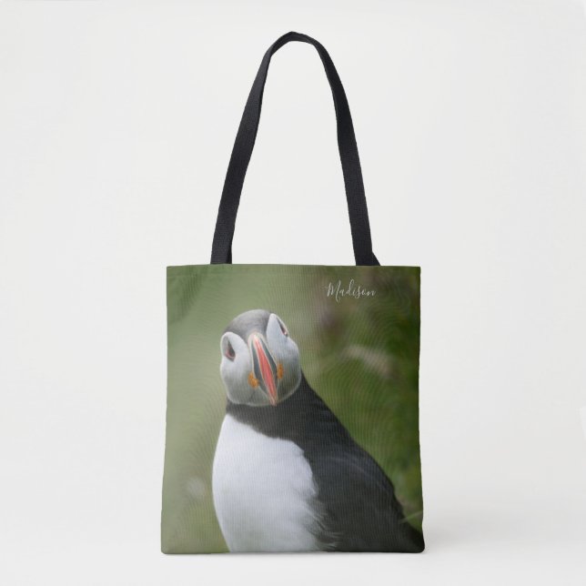 Nom personnalisé Sacs Puffin (Devant)