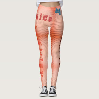 Nom personnalisé Sangria Desert Sand Leggings