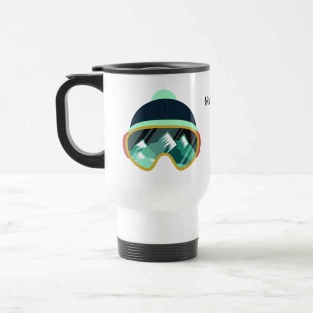 Nom personnalisé Ski Mask mugs (Gauche)