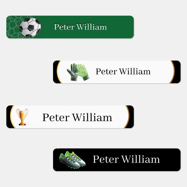 Nom personnalisé Soccer Lover Étiquettes du second (Groupe)