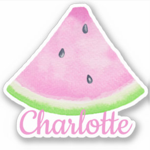 Nom personnalisé Sticker à tranche de pastèque pou