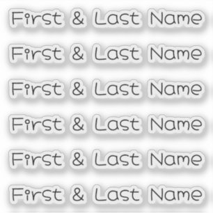 NOM PERSONNALISÉ — Sticker Pack Étiquette personna