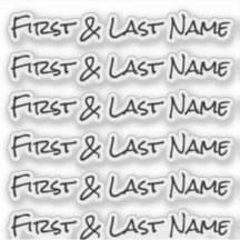 NOM PERSONNALISÉ — Sticker Pack Étiquette personna