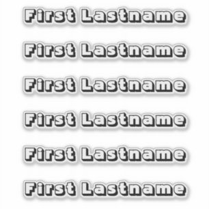 NOM PERSONNALISÉ — Sticker Pack Étiquette personna