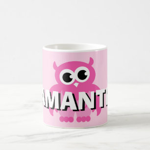 Nom personnalisé tasse pour enfants avec drôle de