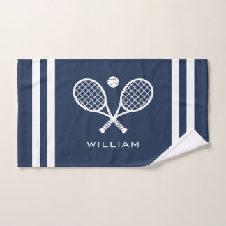 Nom personnalisé Tennis Navy Blue Stripes