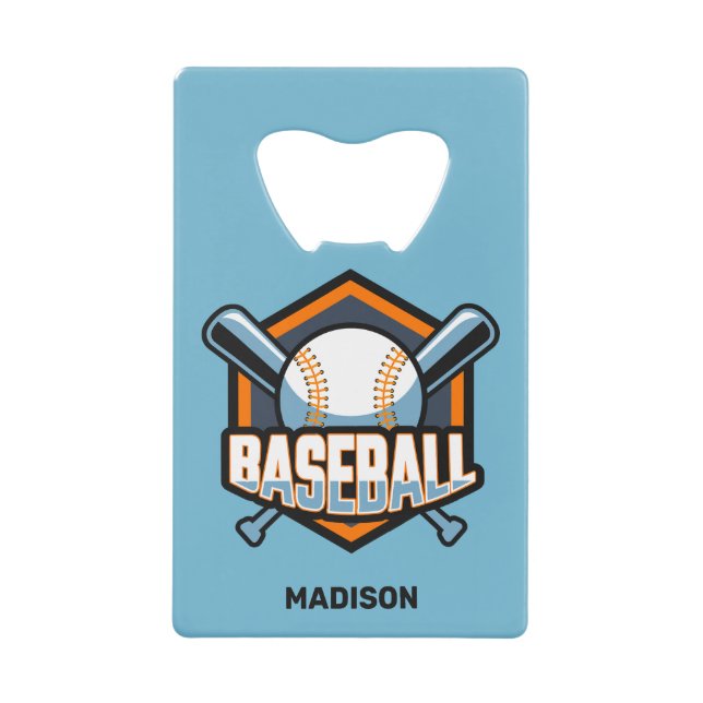 Nom personnalisé, texte et couleur Baseball (Devant)