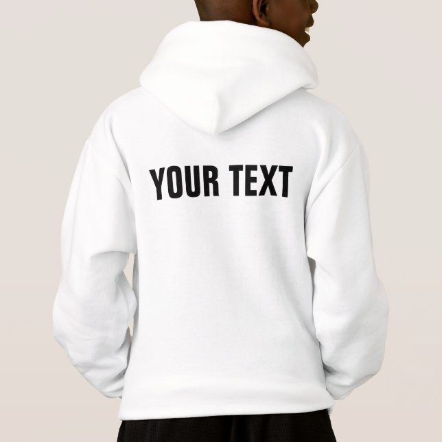 Nom personnalisé Texte mignonne Modèle Garçons Enf (Dos)