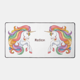 Nom personnalisé Unicorne colorée