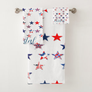 Nom personnalisé USA flag star 4 juillet