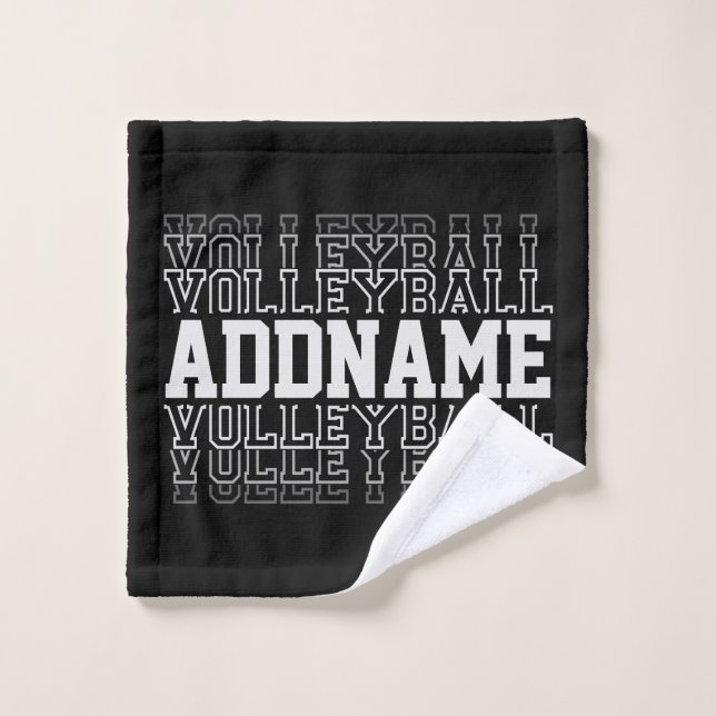 NOM PERSONNALISÉ Vanisant Volleyball Logo Joueur d (Gant de toilette)