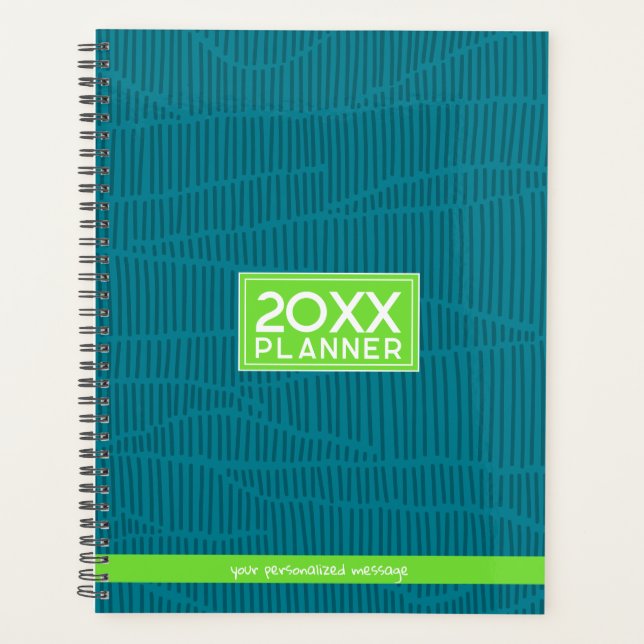 Nom personnalisé vert tendance (Devant)