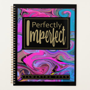 Nom personnalisé Vibrant Liquid Art Planner