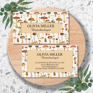 Nom personnalisé Vintage Carte de visite de champi
