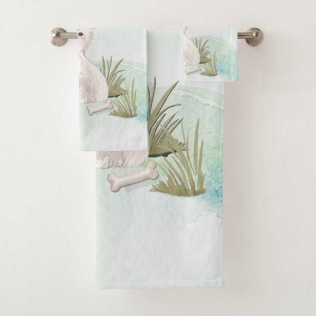 Nom personnalisé Westie chien animal de compagnie (En situation)