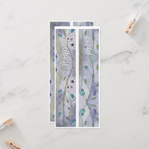 Nom personnalisé Whimsy Floral Deux Signets