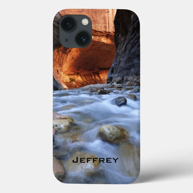 Nom personnalisé, Zion Narrows, Utah, coque ipad (Verso)