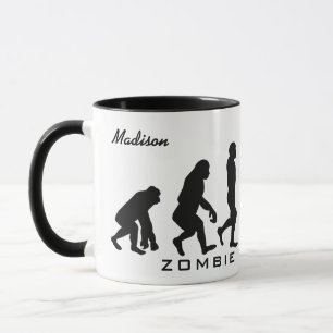 Nom personnalisé Zombie Evolution tasses