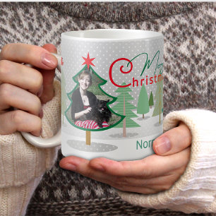 Nom Photo Arbres de Noël Mug