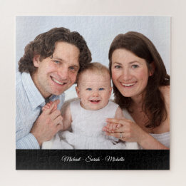 Nom photo personnalisé Modèle Grand Puzzle