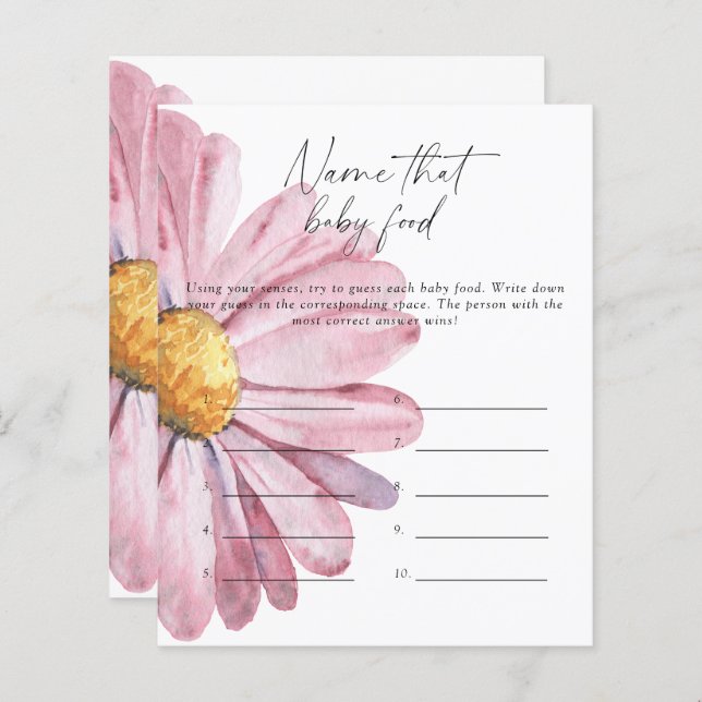 Nom que bébé alimentation jeu de douche - Daisy (Devant / Derrière)