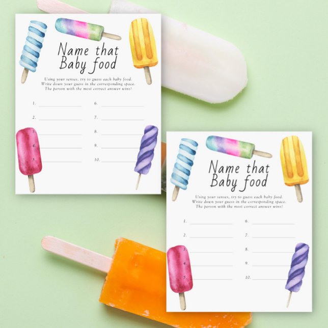 Nom que bébé alimentation jeu de douche - popsicle (Créateur téléchargé)