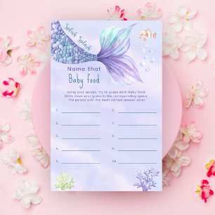 Nom que bébé nourriture Ocean baby shower jeu