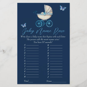 Nom Race Baby Stroller Baby shower Jeu