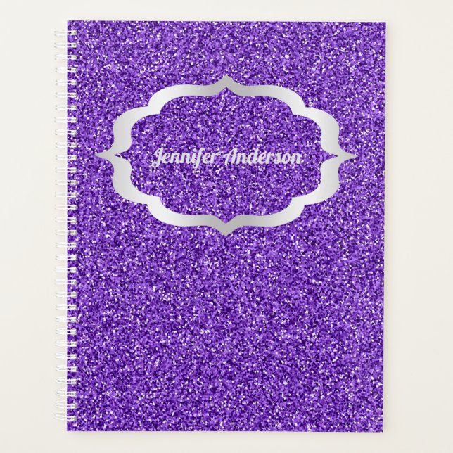 Nom scintillant de fausse brillance violette Parta (Devant)