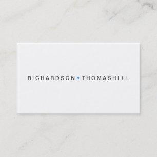 NOM SIMPLE avec Carte de visite DOT BLEU
