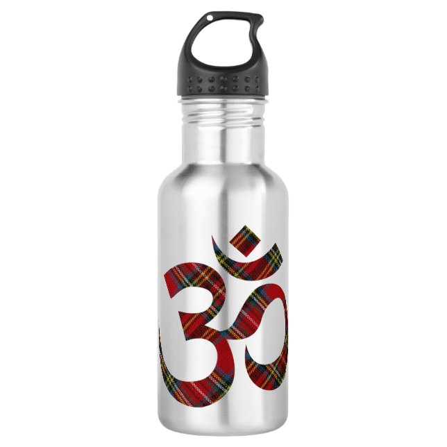Nom sur le symbole Om 18oz Bouteille d'eau inoxyda (Devant)