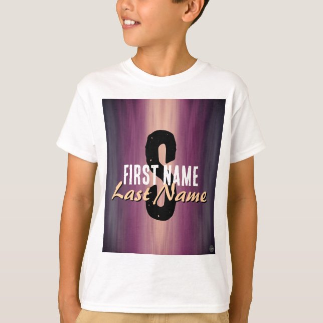 Nom T-shirt avec violet HAMbWG (Devant)