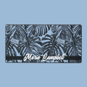 Nom tropical Blue Grey Monstera Feuilles