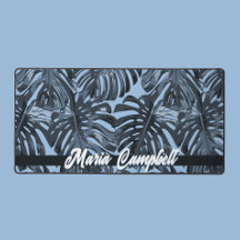 Nom tropical Blue Grey Monstera Feuilles