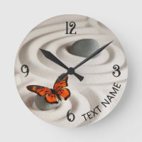 Nom, Zen Garden Horloge Mur Acrylique 10,75 po