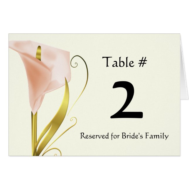 Nombre de corail chic de Tableau de zantedeschia (Devant Horizontal)