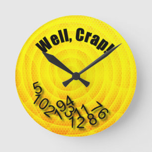 Nombre déversé Horloge ronde