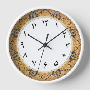 Nombre persan Horloge avec chiffres farsi