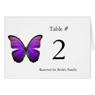 Nombre pourpre de Tableau de réception de papillon