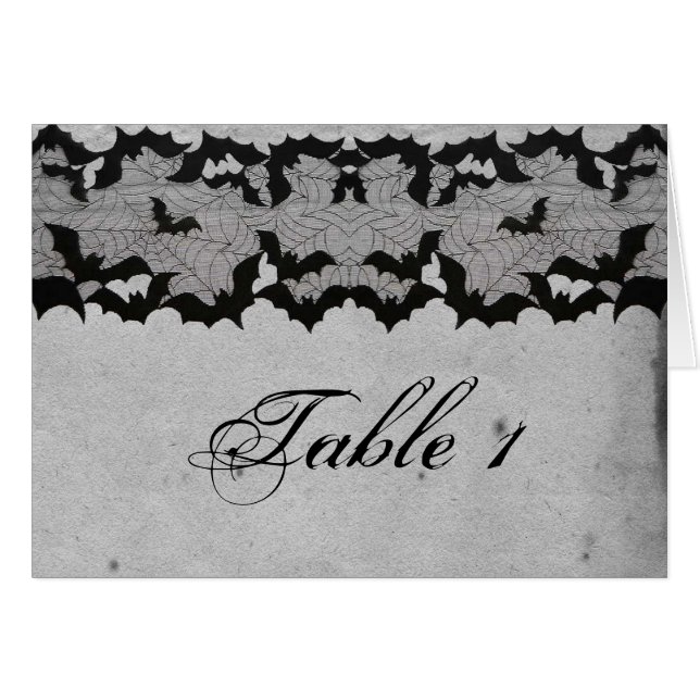 Nombre snob de Tableau de mariage de dentelle (Devant Horizontal)