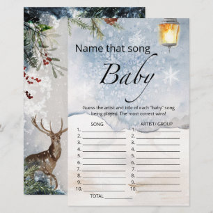 Nommez ce jeu de baby shower de chanson