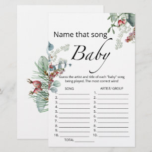 Nommez ce jeu de baby shower de chanson