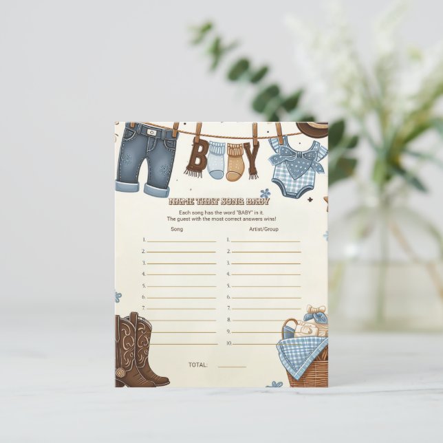 Nommez ce jeu de baby shower de chanson (Debout devant)